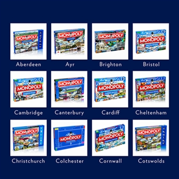 Regional Monopoly Board Games