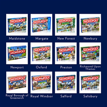 Regional Monopoly Board Games