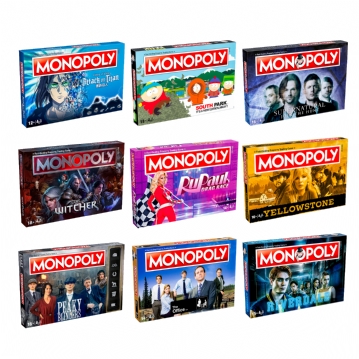 TV Show Monopoly Board Games