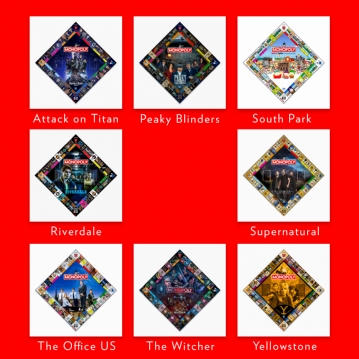 TV Show Monopoly Board Games