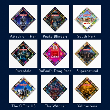 TV Show Monopoly Board Games