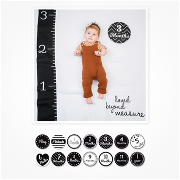 Baby Cotton Swaddle & Milestones Gift Sets