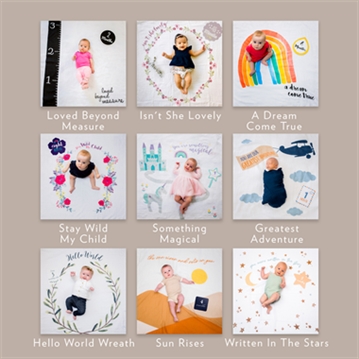 Baby Cotton Swaddle & Milestones Gift Sets