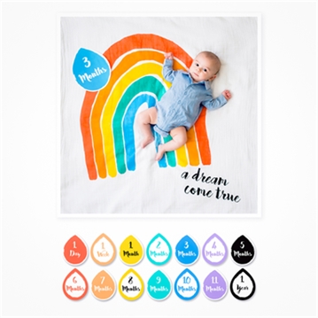 Baby Cotton Swaddle & Milestones Gift Sets