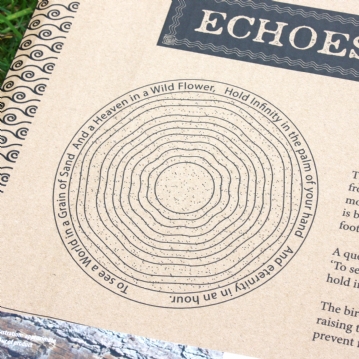 Terracotta Bird Bath with William Blake Quote