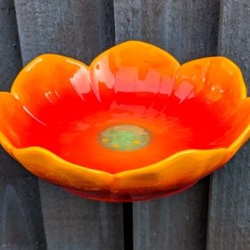 Wild Poppy Red Bird Feeder