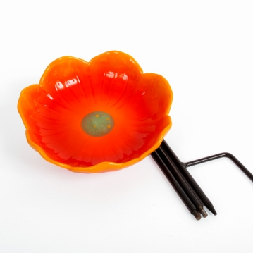 Wild Poppy Red Bird Feeder