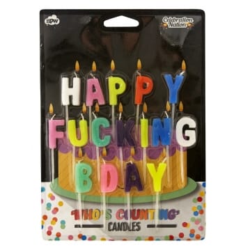 Happy Expletive Birthday Candles