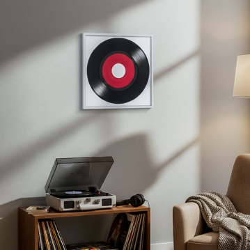 White Record Album Frame