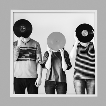 White Record Album Frame