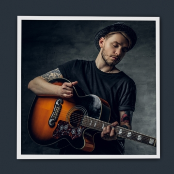 White Record Album Frame