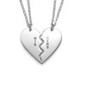 Thumbnail 2 - Personalised Split Heart Necklace