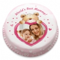Thumbnail 1 - Personalised Ted Heart Photo Letterbox Cake