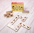 Thumbnail 1 - Match the Cocks Wooden Dominoes Set