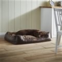Thumbnail 2 - Personalised Tuscan Faux Leather Dog Bed