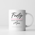 Thumbnail 6 - Personalised Classy 40th Birthday Mug