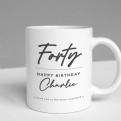 Thumbnail 1 - Personalised Classy 40th Birthday Mug