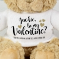 Thumbnail 2 - Personalised Be My Valentine Teddy Bear