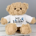Thumbnail 3 - Personalised Be My Valentine Teddy Bear