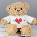 Thumbnail 1 - Personalised Love Heart Teddy Bear