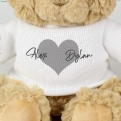 Thumbnail 2 - Personalised Love Heart Teddy Bear