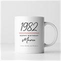 Thumbnail 2 - Classy 40th Birthday Year Personalised Mug
