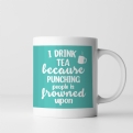 Thumbnail 1 - Punching People is Frowned Upon Funny Mugs