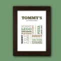 Thumbnail 8 - Favourite Things Personalised Print