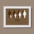 Thumbnail 3 - Personalised Dad By My Side Print