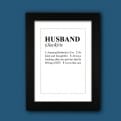 Thumbnail 6 - personalised husband dictionary definition print