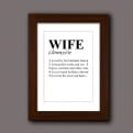 Thumbnail 6 - Personalised Wife Definition Poster