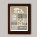 Thumbnail 8 - Personalised 10 Things I Love About You Poster