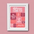 Thumbnail 5 - Personalised 10 Things I Love About My Mum Poster