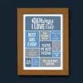 Thumbnail 3 - Personalised 10 Things I Love About My Dad Poster