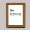 Thumbnail 6 - Personalised Mum Definition Poster