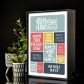 Thumbnail 1 - Personalised Light Box- 10 Things I Love About My Family