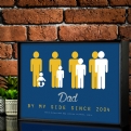 Thumbnail 1 - Personalised Dad By My Side Light Box