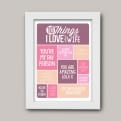 Thumbnail 2 - Personalised 10 Things I Love About My Wife Poster