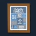 Thumbnail 4 - Personalised 10 Things I Love About My Wife Poster