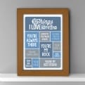 Thumbnail 1 - Personalised 10 Things I Love About My Boyfriend Poster