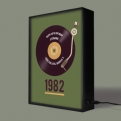 Thumbnail 3 - Personalised 40th Birthday Retro Record Light Box