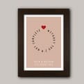 Thumbnail 3 - Personalised Circle of Love Couple Print