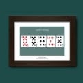 Thumbnail 6 - personalised 40th birthday playing card poster