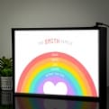 Thumbnail 1 - Personalised Rainbow Family Light Box