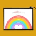 Thumbnail 2 - Personalised Rainbow Family Light Box