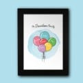 Thumbnail 4 - Personalised Balloons Family Print