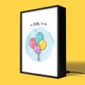 Thumbnail 2 - Personalised Balloons Family Light Box