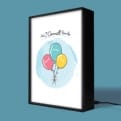 Thumbnail 3 - Personalised Balloons Family Light Box