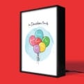 Thumbnail 4 - Personalised Balloons Family Light Box