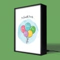 Thumbnail 6 - Personalised Balloons Family Light Box